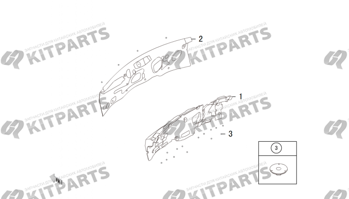 Шумоизоляция передней стенки Haval H8