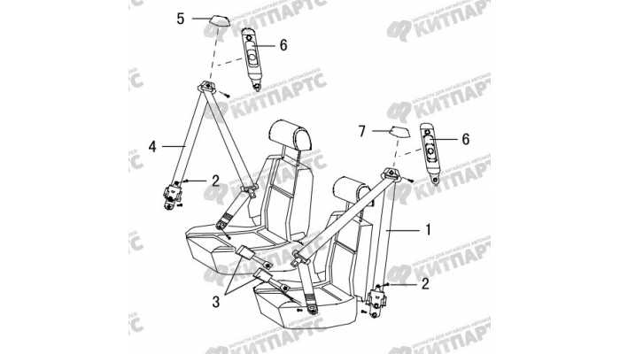 Ремень безопасности передний Great Wall Hover H5